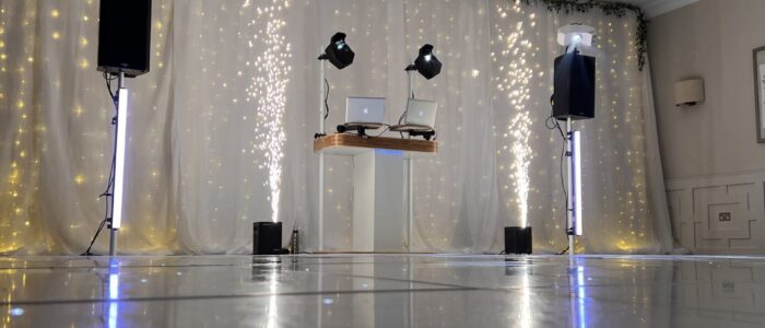 Sparkular effects shine at a plush hotel wedding
